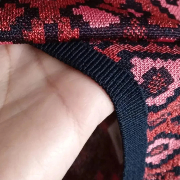 Scotch & Soda Womens  Retro Short Sleeve Metallic Tennis Sweater Small - Picture 6 of 10